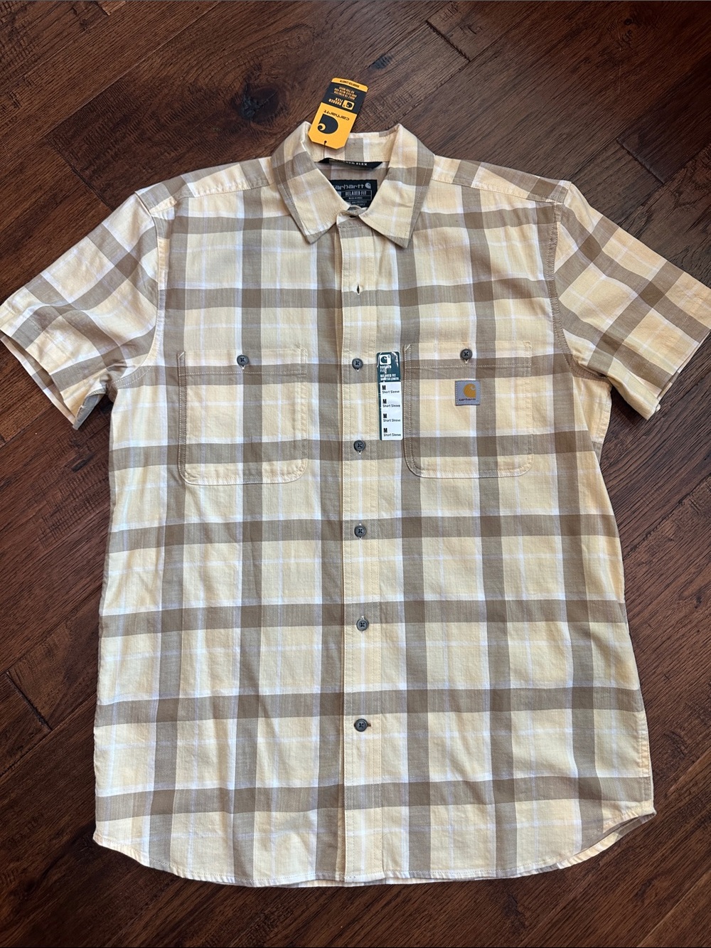 Carhartt Men’s Bozeman Relaxed SS Plaid Button-Down